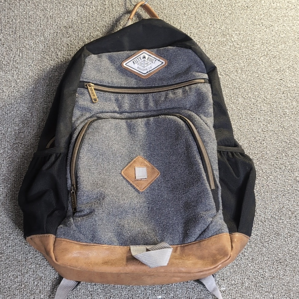Kelty Built Boulder CO Heritage Daypack Black/Gray/Brown